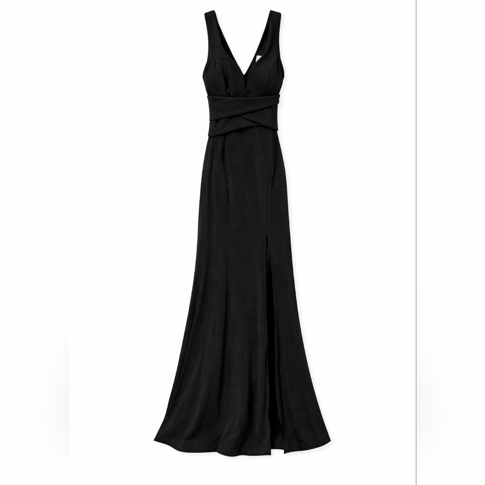 Emerald Sundae Black Formal Prom Evening Gown Slit XS‎